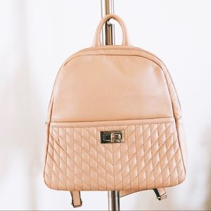 Karl Lagerfeld Agyness Pebble Leather Backpack